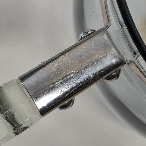 Vintage PYREX Flameware BLUE GLASS Double Boiler Pots 6763-U 6763-L (No Lid) - Picture 11 of 16